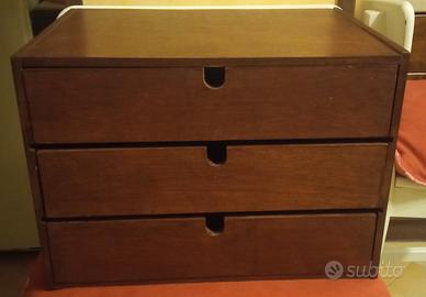 Cassettiera mini in legno 