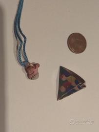 Collanina con piccolo gnometto in ceramica