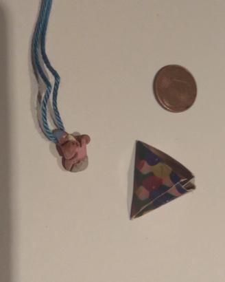 Collanina con piccolo gnometto in ceramica