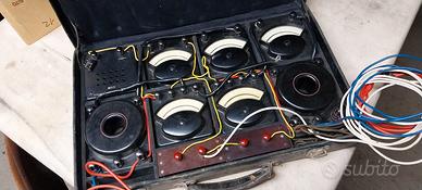 valigetta strumenti vintage  elettriche tester