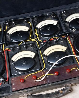 valigetta strumenti vintage  elettriche tester