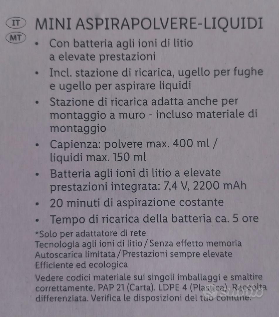 Mini aspirapolvere- liquidi - Elettrodomestici In vendita a Taranto