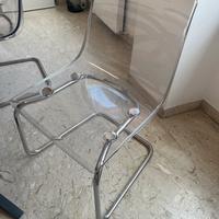 4 sedie trasparenti (Ikea TOBIAS)