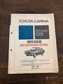 Toyota Carina Catalogo Pezzi Ricambio 1974