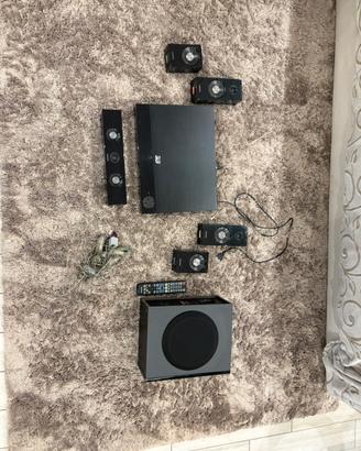 Home Theatre Samsung 5.1 con lettore Blu-ray 3D.