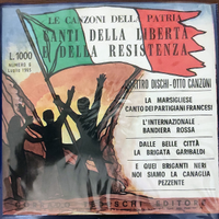 Cofanetto 3 vinili 45 giri Canti Libertà e Resist