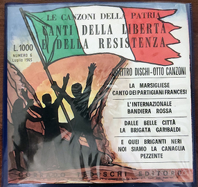 Cofanetto 3 vinili 45 giri Canti Libertà e Resist