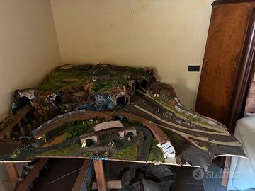 Plastico Ferroviario Diorama di Grandi Dimensioni