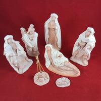 Presepe annunciazione terracotta statue 20 cm
