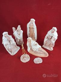 Presepe annunciazione terracotta statue 20 cm