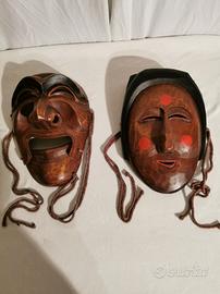 Maschere in legno teatrali koreane