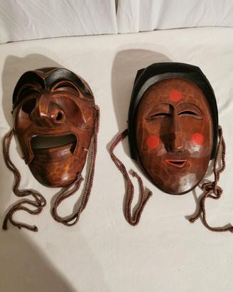 Maschere in legno teatrali koreane