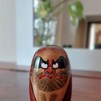 Bambola Kokeshi - Daruma - Made in Japan