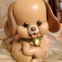 EGAN salvadanaio cane marrone 