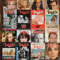 Max riviste e calendari anni 90