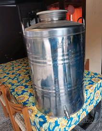 Contenitore acciaio INOX per olio o altri liquidi 