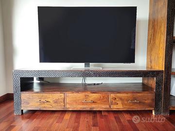 Mobile TV in legno massello