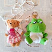 Set 2 borsellini peluche