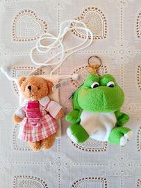 Set 2 borsellini peluche