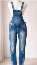 Salopette jeans donna TG.46
