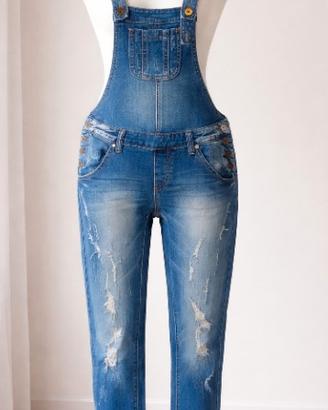 Salopette jeans donna TG.46
