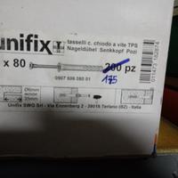 175 Unifix tasselli con vite TPS 6x80