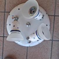 lampadario in ceramica 