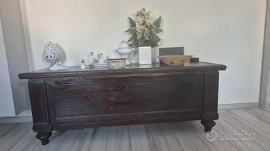 Cassapanca in legno inizi del 900