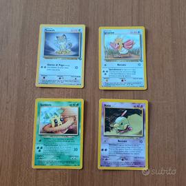 lotto carte Pokémon vintage italiane Meowth Spearo