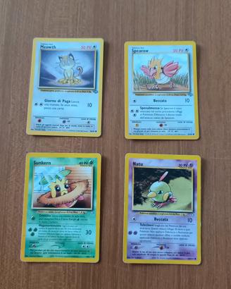 lotto carte Pokémon vintage italiane Meowth Spearo