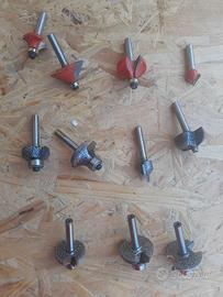 Frese da legno con codolo da 6mm