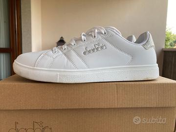 Scarpe sneakers bianche Diadora donna