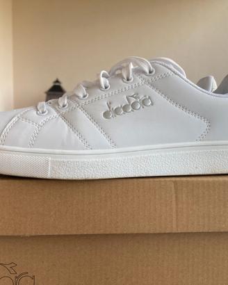 Scarpe sneakers bianche Diadora donna