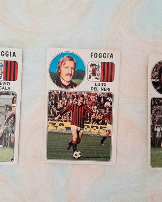 Lotto di 3 Figurine Calciatori 1976-77  FOGGIA