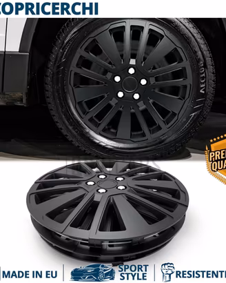 Copricerchi per TOYOTA 16'' NERE con 15 Razze