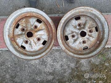 2 cerchi in ferro cmr originali mini cooper