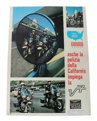 Opuscolo Moto Guzzi V7 polizia