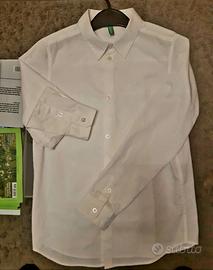 Camicia Bianca Benetton, taglia 8-10 anni