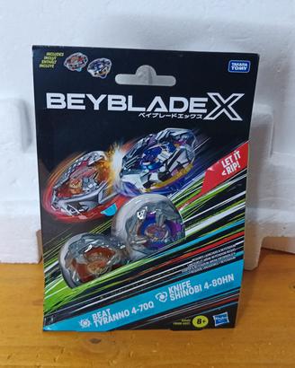 Beyblade X double Pack Beat Tyranno Knife Shinobi