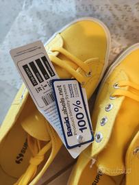 sneakers nuove Superga 2750 gialle nr. 38