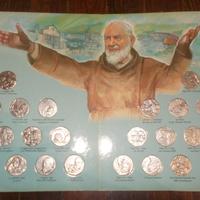 20 MONETE PADRE PIO LA VITA DEL SANTO PIETRELCINA