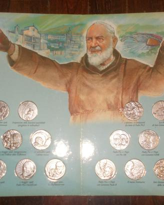20 MONETE PADRE PIO LA VITA DEL SANTO PIETRELCINA