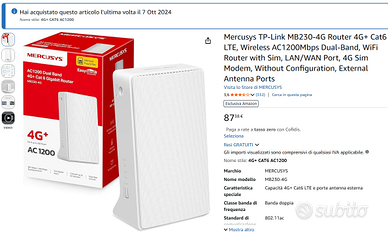 Modem Router 4G+ MERCUSYS TP-LINK