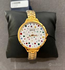 Orologio Datch donna dorato brillantini garanzia