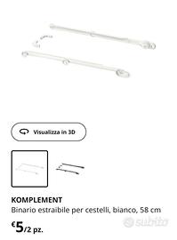 3 coppie di binari komplement Ikea