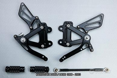 Pedane arretrate KAWASAKI ZX6R / ZX9R 1998 - 2003