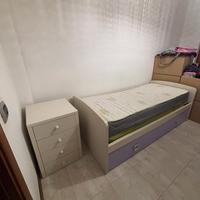 Comodino Betulla 4 cassetti