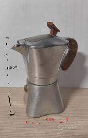 Caffettiera Moka Vintage "Samantha" in Alluminio 