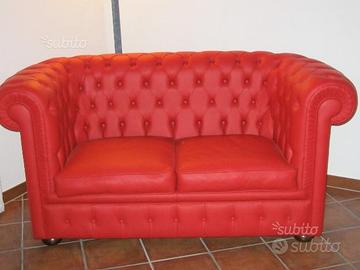 Divano chester in pelle 2 posti