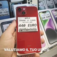 IPHONE 13 128GB RED batteria 100%